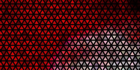 Light Red vector background with triangles.