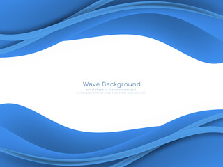Abstract blue color wave background