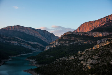 Sunset in Congost De Montrebei, Lleida, Spain