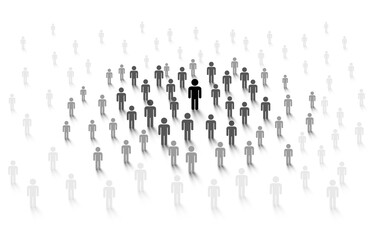 Naklejka premium Connecting people online global. Social network concept. Vector