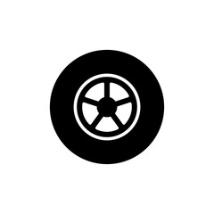 tire icon vector symbol template