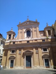 Fototapeta na wymiar Church of Santa Maria in Akiro in Rome in Italy.