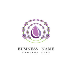 Lavender Logo Template vector symbol