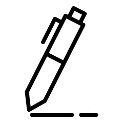 Pen icon with outline style