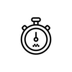 Stopwatch icon. Simple line, outline vector elements of taxi service icons for ui and ux, website or mobile application