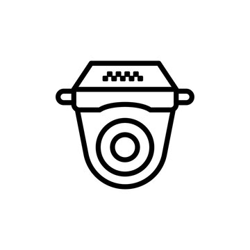 Cctv, camera icon. Simple line, outline vector elements of taxi service icons for ui and ux, website or mobile application