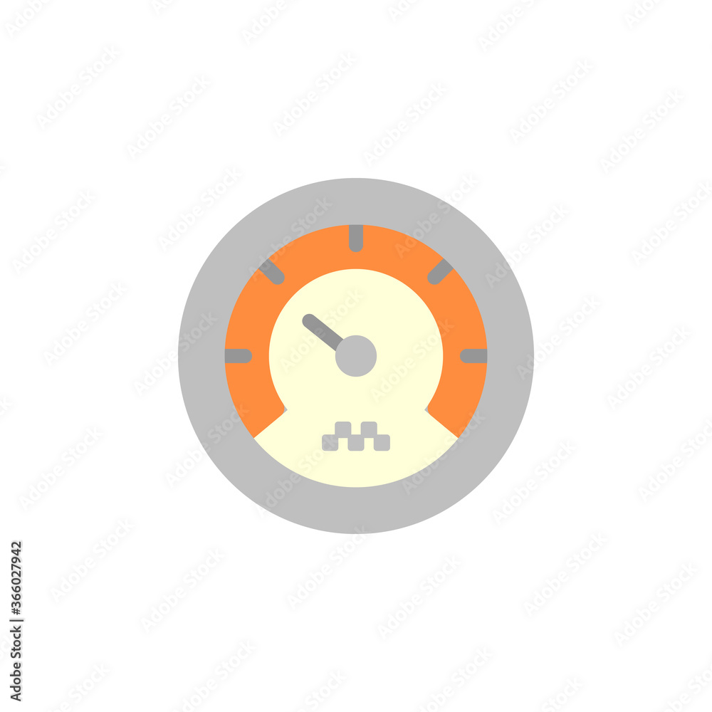 Poster speedometer icon. simple color vector elements of taxi service icons for ui and ux, website or mobil