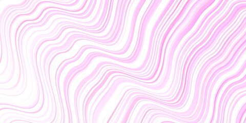 Light Pink, Yellow vector backdrop with curves.