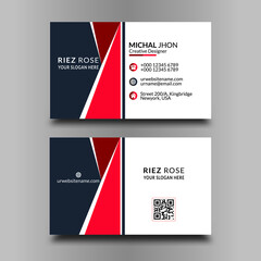 Modern colorful business card design