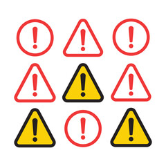 Danger sign design. Caution error icon.
