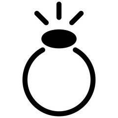 Finger ring icon