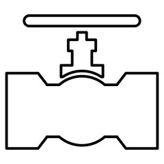 Gate valve icon