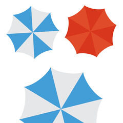 Umbrella icons. Umbrella vector protective drop icons