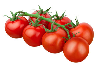 Cherry tomato isolated on white background with clipping path