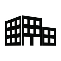 building real estate icon vector