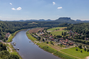 Blick auf den Kurort Rathen