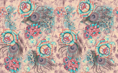 ornamenatl paisley seamless pattern, texture effect. Indian ornament.