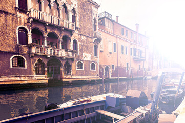 Obraz premium Deserted Venice at Sunrise