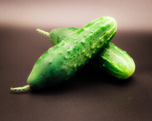 Homegrown cucumbers 