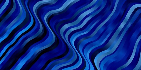 Obraz premium Light BLUE vector layout with wry lines. Colorful illustration, which consists of curves. Pattern for websites, landing pages.