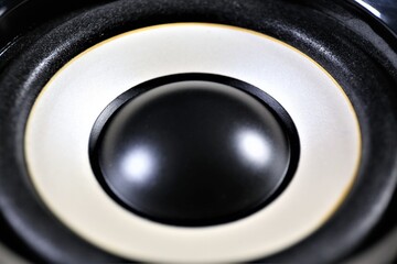 close up of a speaker