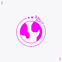 Travel Icon Vector Illustration on the white background.