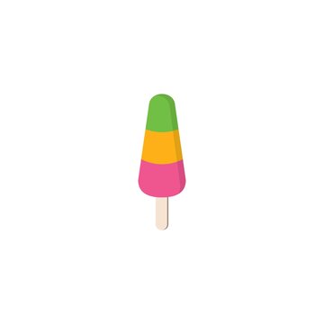 Ice cream logo vector icon illustration