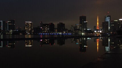 夜の東京タワー　夜景