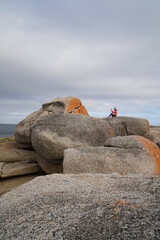 red rocks on the beach