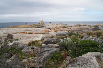 Big rocks on a beautiful beach
