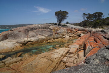 Big rocks on a beautiful beach