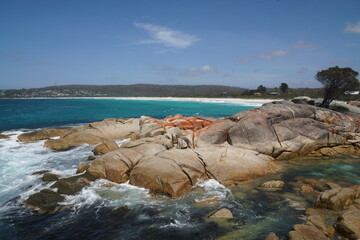 rocky coast of the ocean