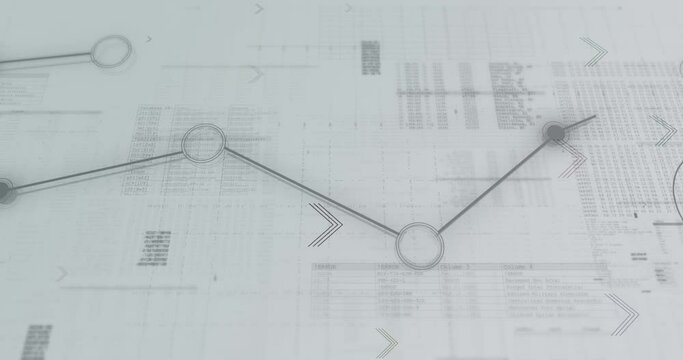Minimalistic stylistic gray background of network with connecting lines and dots - Background animation