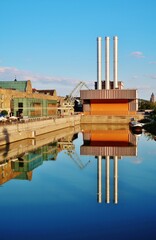 Würzburg, Heizkraftwerk am Alten Hafen