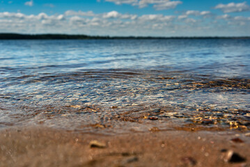 View to wide river.