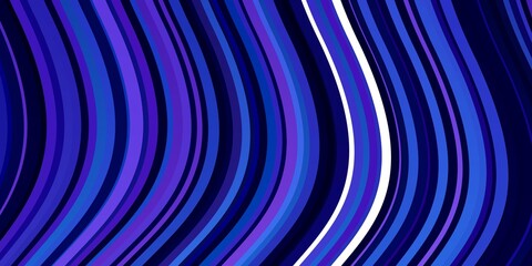 Light Purple vector texture with curves. Colorful illustration in abstract style with bent lines. Smart design for your promotions.