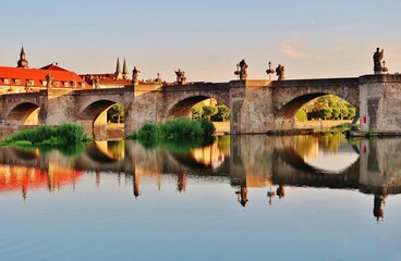 Obraz premium Würzburg, Alte Mainbrücke 