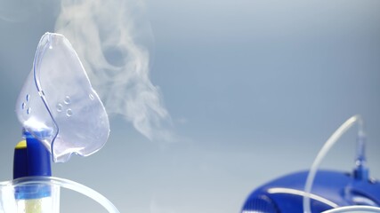 Oxygen mask of nebulizer, medical equipment for pneumonia, covid, sars and bronchitis treatment....