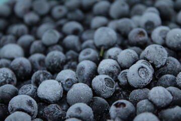blueberries on a spoon