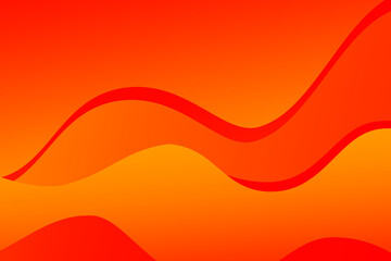 Burn. Fire. Flame. Abstract orange and red wavy background with curve lines.