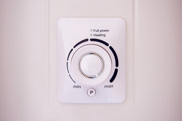 Thermostat temperature control unit white. boiler heating switch