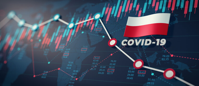 COVID-19 Coronavirus Poland Economic Impact Concept Image.