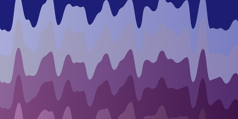 Light Pink, Blue vector background with wry lines. Colorful geometric sample with gradient curves.  Pattern for websites, landing pages.