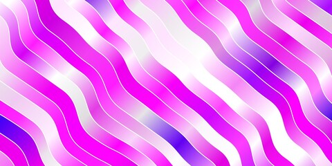 Light Pink vector background with bent lines. Colorful illustration in abstract style with bent lines. Best design for your posters, banners.