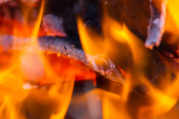 Close up of fire