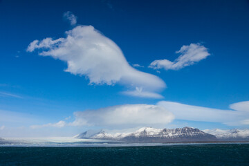 Jokulsarlon glacier lagoon, Southern Iceland, Iceland, Europe