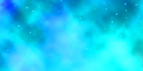 Light BLUE vector layout with bright stars. Colorful illustration with abstract gradient stars. Theme for cell phones.