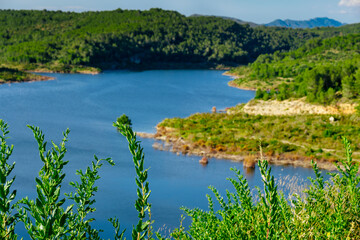 Fototapeta na wymiar Gaia River at El Catllar reservoir, in Spain