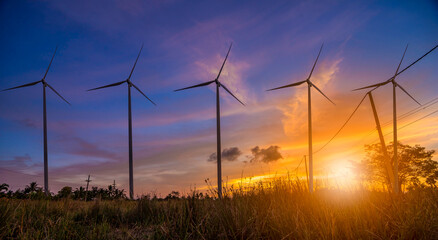 Wind turbine or wind power Translated into electricity, environmental protection Make the world not hot.