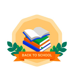 This is an illustration of a book for Back to School Day.